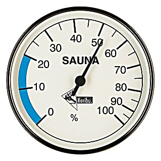 Karibu Hygrometer (Metall, Messbereich Hygrometer: 0 - 100 % r.F.)