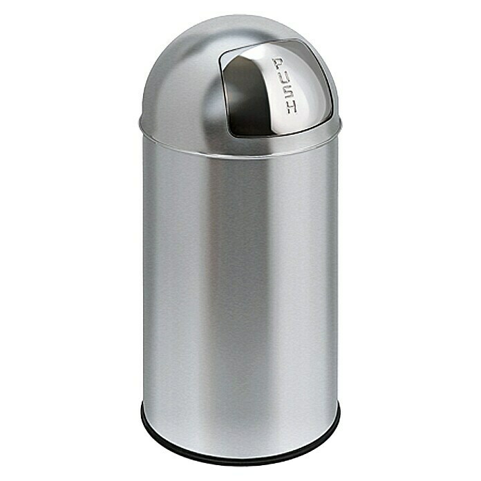 Vepa Bins Abfalleimer Pushcan40 l, Farbe: Chrom, Rund, Metall Unknown