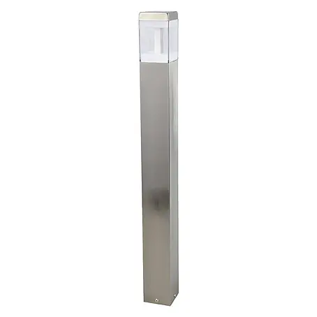 Lindby LED Wegeleuchte in edelstahl, transparent, Gartenlampe