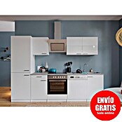 Respekta Composición de cocina (Ancho: 280 cm, Con dispositivos eléctricos, Blanco)