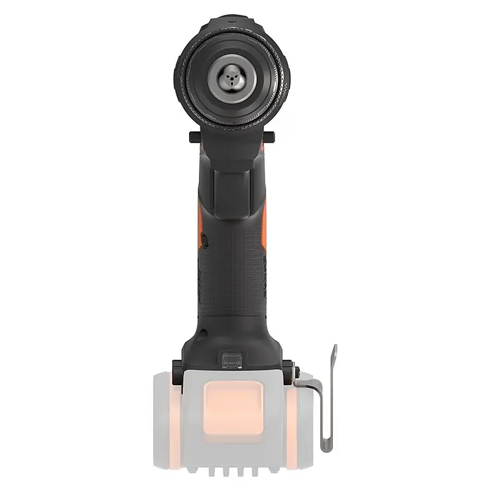 Worx PowerShare 20V Akku-Schlagbohrschrauber WX370.9 - 20 V, Ohne Akku, 50 Nm - Kompakter schwarz-oranger Akkuschrauber mit Metallbohrfutter und strukturiertem Griff.