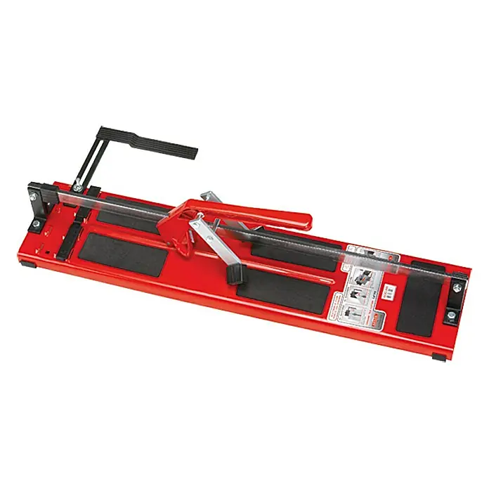 Heka Handfliesenschneider EUROCUT1 - Max. Schnittlänge: 1.000 mm, Max. Fliesenstärke: 10 mm - Rote Fliesenschneidemaschine für präzise Schnitte. Ideal für Heimwerker und Profis, ermöglicht saubere Ergebnisse beim Fliesenlegen.