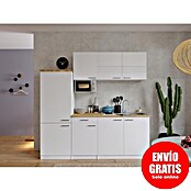 Respekta Composición de cocina (Ancho: 210 cm, Blanco, Con electrodomésticos) | BAUHAUS