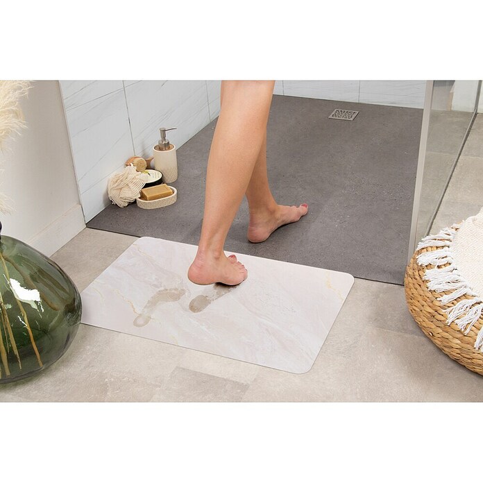 WC preproga Marmor  (Do x Š: 60 x 45 cm, Bež) | Kopalniške preproge | Kopalniška oprema | Kopalnica in sanitarije | Izdelki | BAUHAUS