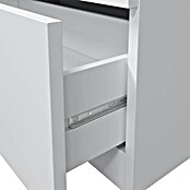 Cómoda LC7823O (L x An x Al: 38 x 77 x 80 cm, Blanco, Número de cajones: 3)