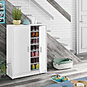 Zapatero Basic Wide (L x An x Al: 36 x 75 x 101 cm, Blanco)