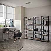 Estantería de madera Kala Industrial (An x Al: 52 x 150 cm, Madera, Marrón)