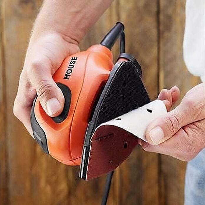 Black+Decker Lijadora orbital BEW230BC (55 W, Superficie abrasiva: 104 cm²)