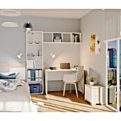 Muebles Pitarch Estantería de madera (An x Al: 75,5 x 196,5 cm, Blanco)