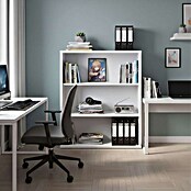 Muebles Pitarch Estantería de madera (An x Al: 75,5 x 99,5 cm, Blanco)