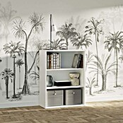 Muebles Pitarch Estantería de madera (An x Al: 75,5 x 99,5 cm, Blanco)