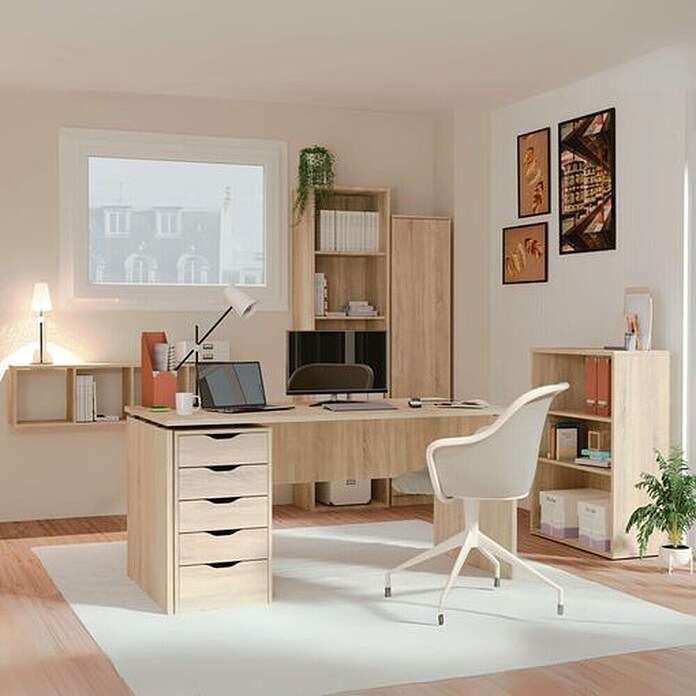 Muebles Pitarch Cómoda Eko (L x An x Al: 43 x 40 x 71 cm, Roble)