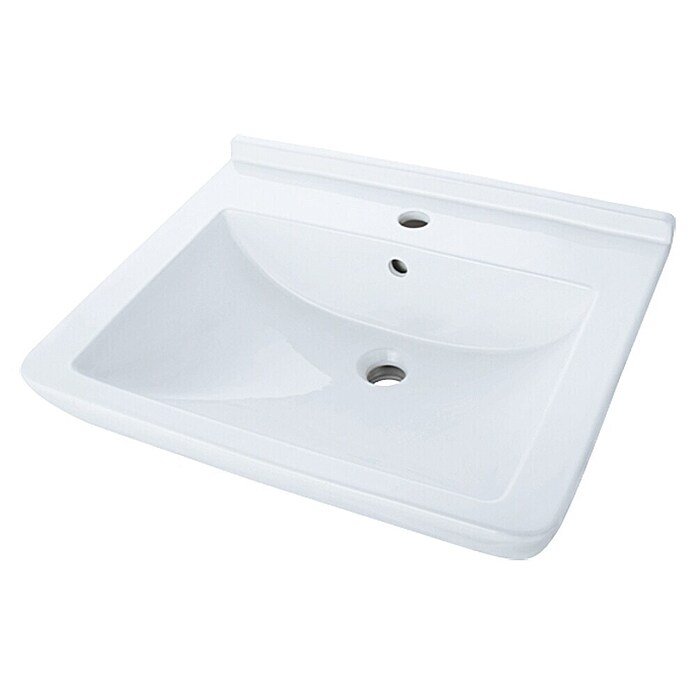 Camargue Empire Wastafel (58 x 47 cm, Keramiek, Wit)