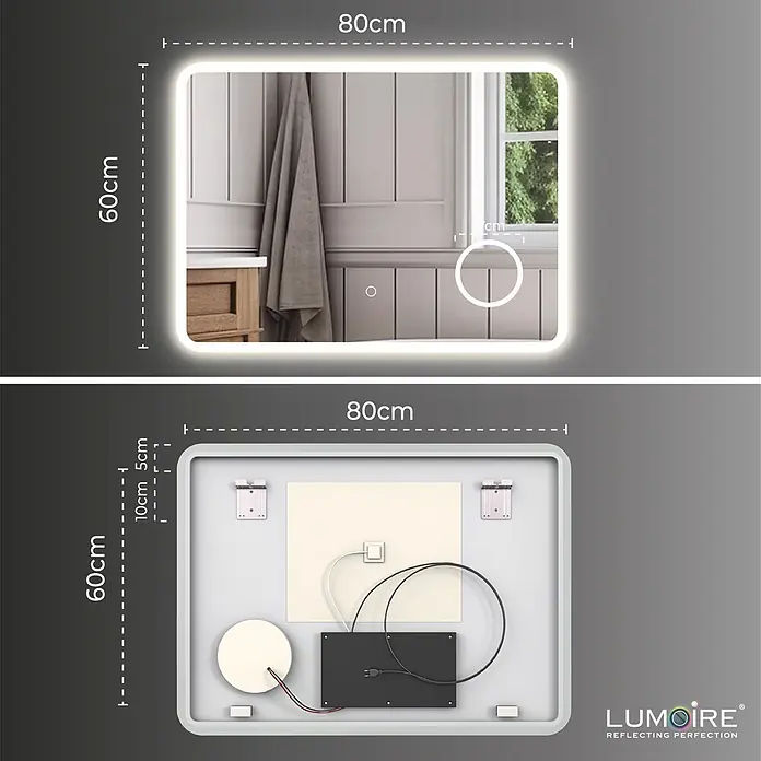 Lumoire Lichtspiegel ELYSIUM - 80 x 60 cm