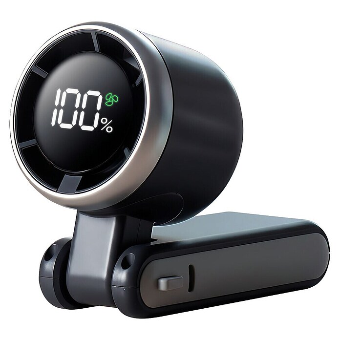 Ventilador de mano Flex 5 Negro KSIX (5,2 x 6 x 17,1 cm, Duración de la batería: 2 h - 10 h) | BAUHAUS