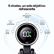 Ventilador de mano Flex 5 Negro KSIX (5,2 x 6 x 17,1 cm, Duración de la batería: 2 h - 10 h) | BAUHAUS