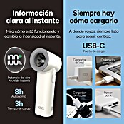 Ventilador de mano AirGo Turbo KSIX Beige (4 W, Duración de la batería: 2,8 h - 8 h) | BAUHAUS
