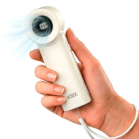 Ventilador de mano AirGo Turbo KSIX Beige