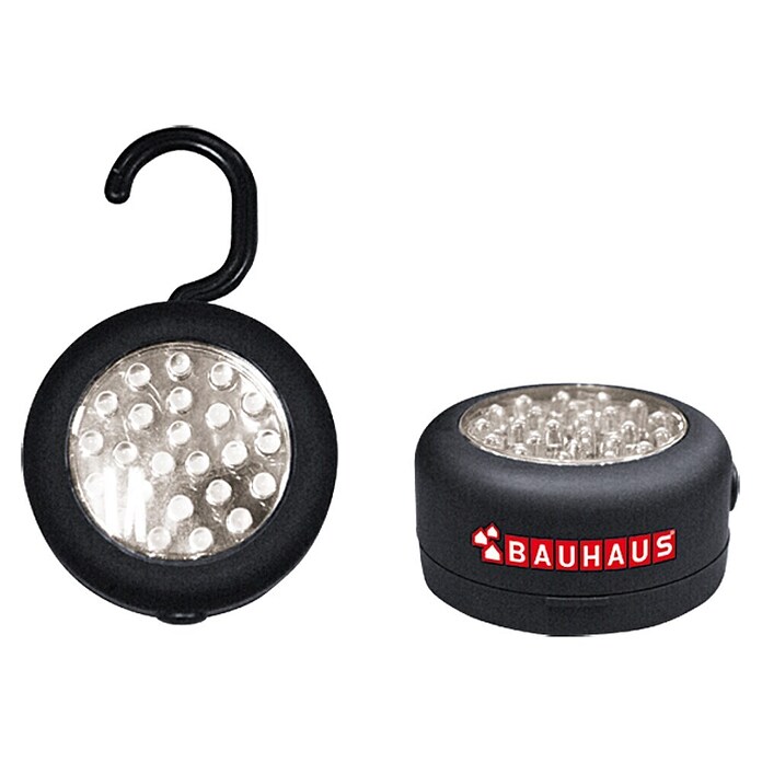 BAUHAUS Linterna portátil LED (24 luces, Diámetro: 68 mm, Plástico)