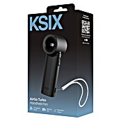 Ventilador de mano AirGo Turbo KSIX Negro (4 W, Duración de la batería: 2,8 h - 8 h) | BAUHAUS