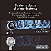 Ventilador de mano Flex 5 Negro KSIX (5,2 x 6 x 17,1 cm, Duración de la batería: 2 h - 10 h) | BAUHAUS