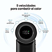 Ventilador de mano AirGo Turbo KSIX Negro (4 W, Duración de la batería: 2,8 h - 8 h) | BAUHAUS