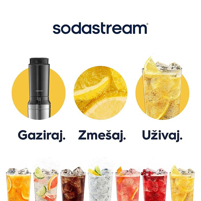 SodaStream Aparat za gaziranje vode Crystal 3.0  (Črna, Srebrna) | 2603 - Technische Gase | BCDJ - Technische Gase | BCD - Maschinenzubehör | BC - Maschinenzubehör | B - Werkz/Masch/Maschzubeh/Auto | BAUHAUS