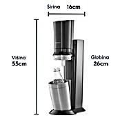SodaStream Aparat za gaziranje vode Crystal 3.0  (Črna, Srebrna) | 2603 - Technische Gase | BCDJ - Technische Gase | BCD - Maschinenzubehör | BC - Maschinenzubehör | B - Werkz/Masch/Maschzubeh/Auto | BAUHAUS