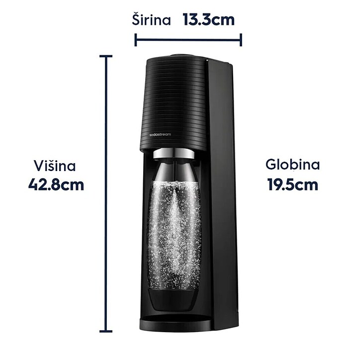 SodaStream Aparat za gaziranje vode Terra  (Črna) | 2603 - Technische Gase | BCDJ - Technische Gase | BCD - Maschinenzubehör | BC - Maschinenzubehör | B - Werkz/Masch/Maschzubeh/Auto | BAUHAUS