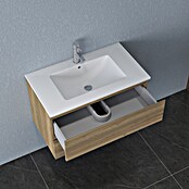 Nortiq Living Badmeubelset Brazil (Totale breedte badmeubel: 81 cm, Halifax eiken) | BAUHAUS