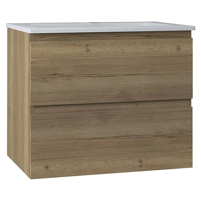 Nortiq Living Badmeubelset Brazil (Totale breedte badmeubel: 61 cm, Halifax eiken) | BAUHAUS