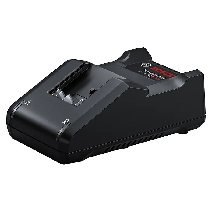 Bosch Professional AMPShare 18V Maschinen-Set Combo-Kit - 18 V, 1 Akku - Schwarzes Bosch Professional 18V 4A Akkuladegerät.