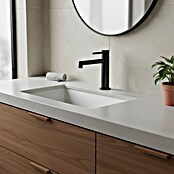 GME Grifo de lavabo Persio (Titanio, Satinado) | BAUHAUS