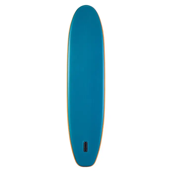 Aqua Marina SUP-Board-Set Pure Air Tropic 12" - L x B x H: 366 x 84 x 15 cm, Aufblasbar, Mehrfarbig, Tragkraft: 170 kg - Blaues Stand-Up Paddleboard mit orangefarbenen Seiten und strukturierter Oberfläche, inklusive Finnenkasten am Heck.
