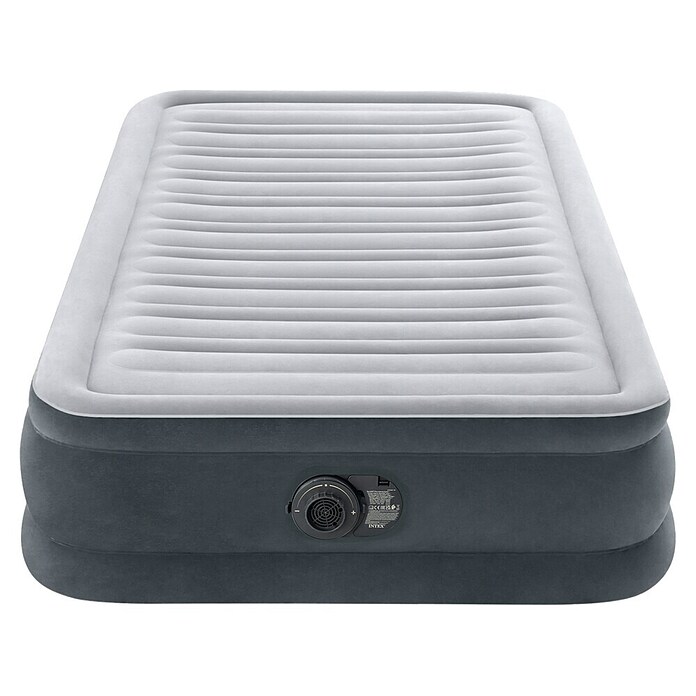 Intex Luftbett Twin Comfort Plush (L x B x H: 191 x 99 x 33 cm, Grau/Weiß, Ablassventil) | BAUHAUS