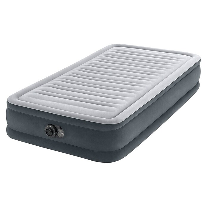 Intex Luftbett Twin Comfort Plush (L x B x H: 191 x 99 x 33 cm, Grau/Weiß, Ablassventil) | BAUHAUS