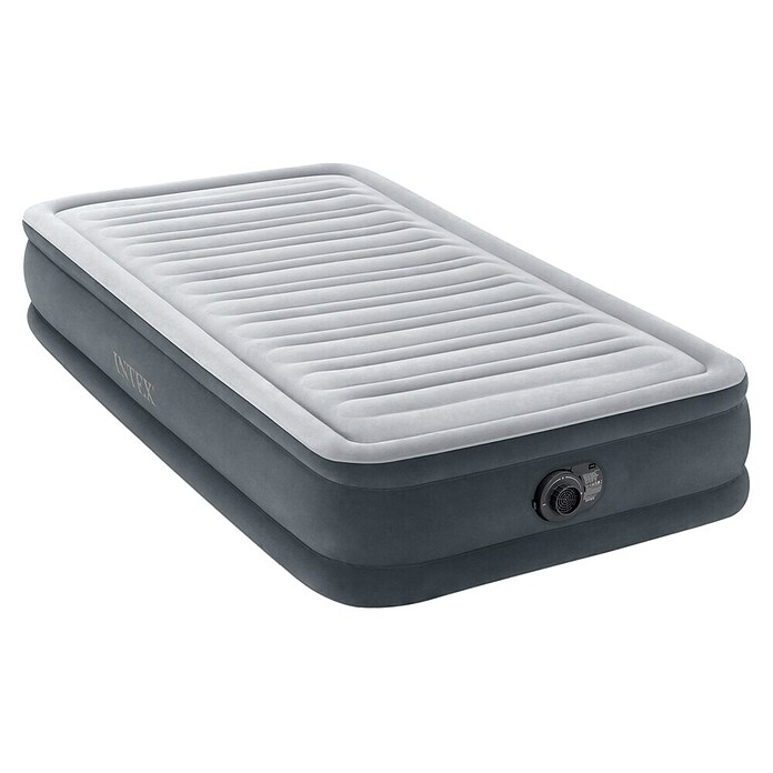 Intex Luftbett Twin Comfort Plush (L x B x H: 191 x 99 x 33 cm, Grau/Weiß, Ablassventil) | BAUHAUS