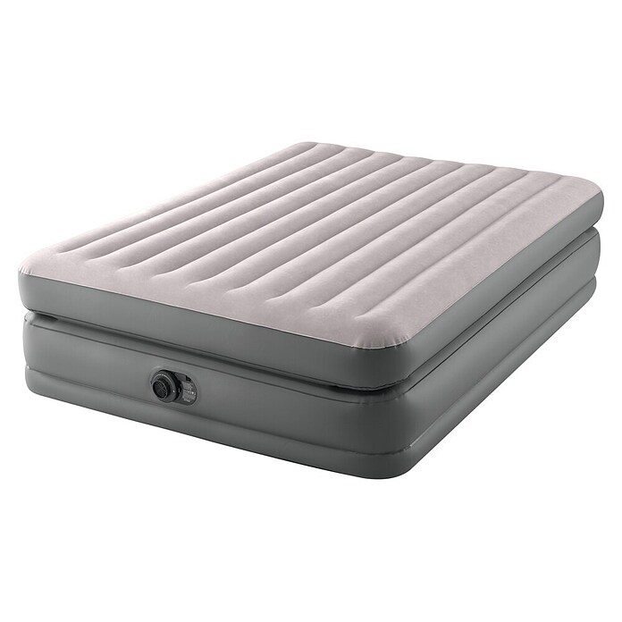 Intex Luftbett Queen Comfort (L x B x H: 203 x 152 x 51 cm, Grau, Integrierte Luftpumpe) | BAUHAUS