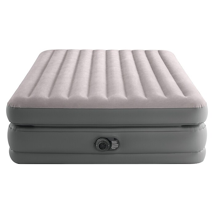 Intex Luftbett Queen Comfort (L x B x H: 203 x 152 x 51 cm, Grau, Integrierte Luftpumpe) | BAUHAUS