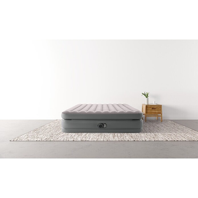 Intex Luftbett Queen Comfort (L x B x H: 203 x 152 x 51 cm, Grau, Integrierte Luftpumpe) | BAUHAUS