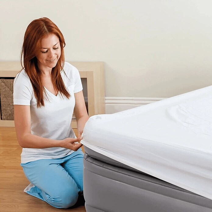 Intex Luftbett Queen Comfort (L x B x H: 203 x 152 x 51 cm, Grau, Integrierte Luftpumpe) | BAUHAUS