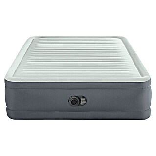 Intex Luftbett PremAire I Queen (L x B x H: 203 x 152 x 46 cm, Grau/Weiß, Ablassventil)