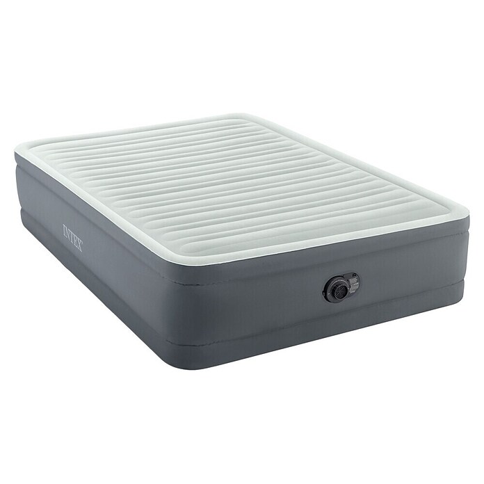 Intex Napihljiva postelja PremAire I Queen  (Do x Š x V: 203 x 152 x 46 cm, Siva/bela, Izpustni ventil) | 8335 - Strand-/Campingartikel | ICJA - Campingartikel | ICJ - Campingartikel | IC - Freizeit im Garten | I - Stadtgarten | BAUHAUS