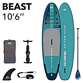Aqua Marina Set SUP daska s priborom Beast (D x Š x V: 320 x 81 x 15 cm, Tirkizno-siva, Nosiva sila: 140 kg)