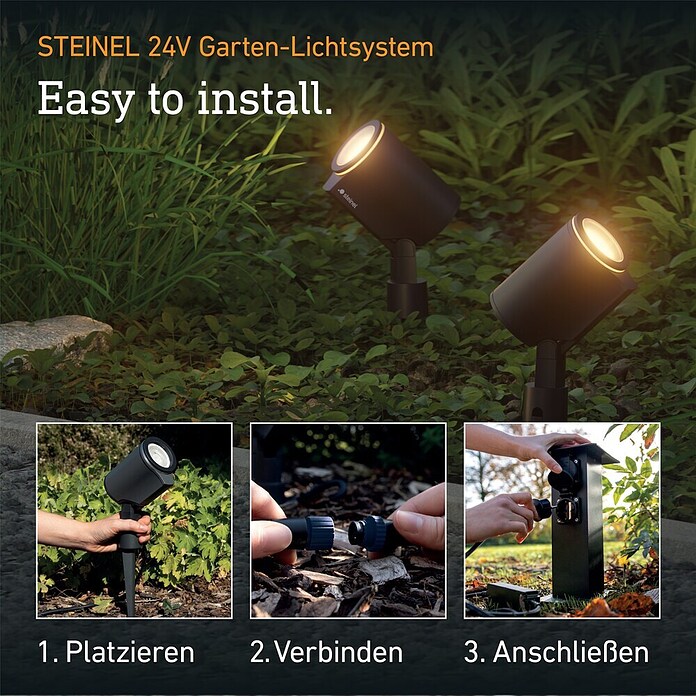 Steinel LED-Trafo 24V-Garten-Lichtsystems (Schwarz, 100 W) | BAUHAUS