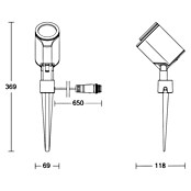 Steinel LED-Gartenspot-Set 24V Garten-Lichtsystems (RGBW, IP65, Höhe: 36,9 cm) | BAUHAUS