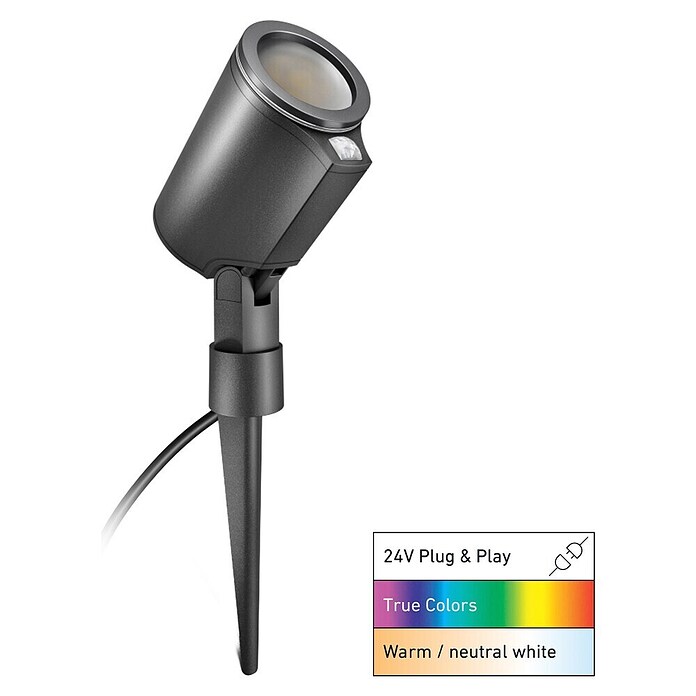 Steinel LED-Gartenstrahler SC Spot 24V Garten Lichtsystem (363 lm, 1 800 K - 4 000 K, IP65) | BAUHAUS