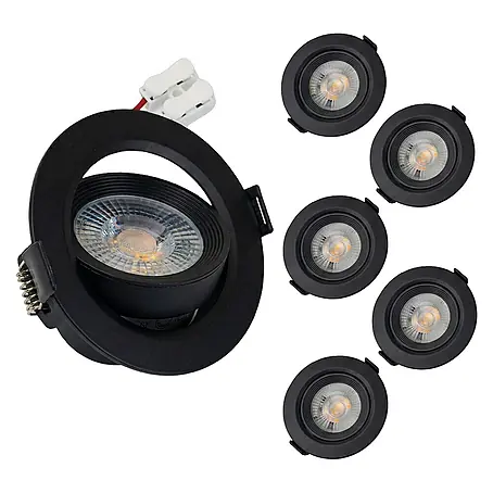 Luxula  Wand- & Deckenspot LUXULA LED Downlight schwenkbar Set