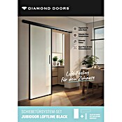 Diamond Doors Black Edition Schiebetür-Komplettset Jubidoor Loftline Black (935 x 2 058 mm, Einscheibensicherheitsglas (ESG)) | BAUHAUS