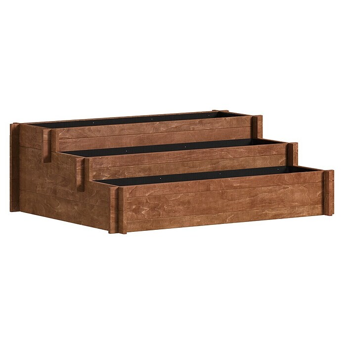 Dobar Pflanzkasten Hochbeet (110 x 88 x 36 cm, Nutzfläche: 0,97 m², Kiefer, Bernstein)